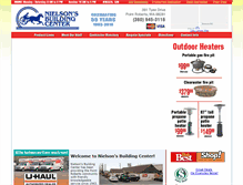 Tablet Screenshot of nielsonsbuildingcenter.com